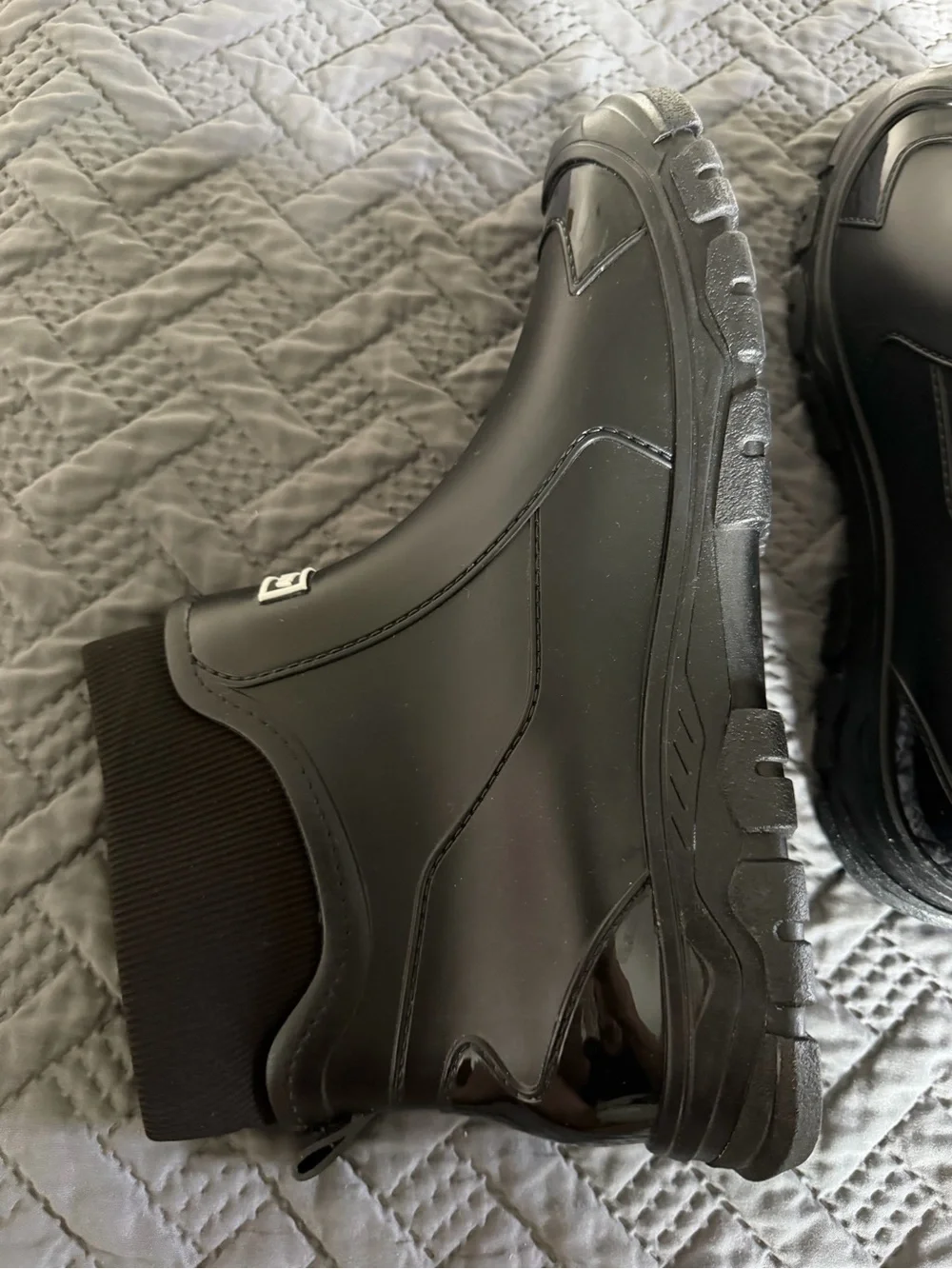 Men's Black Waterproof Chelsea-Style Rain & Snow Boots